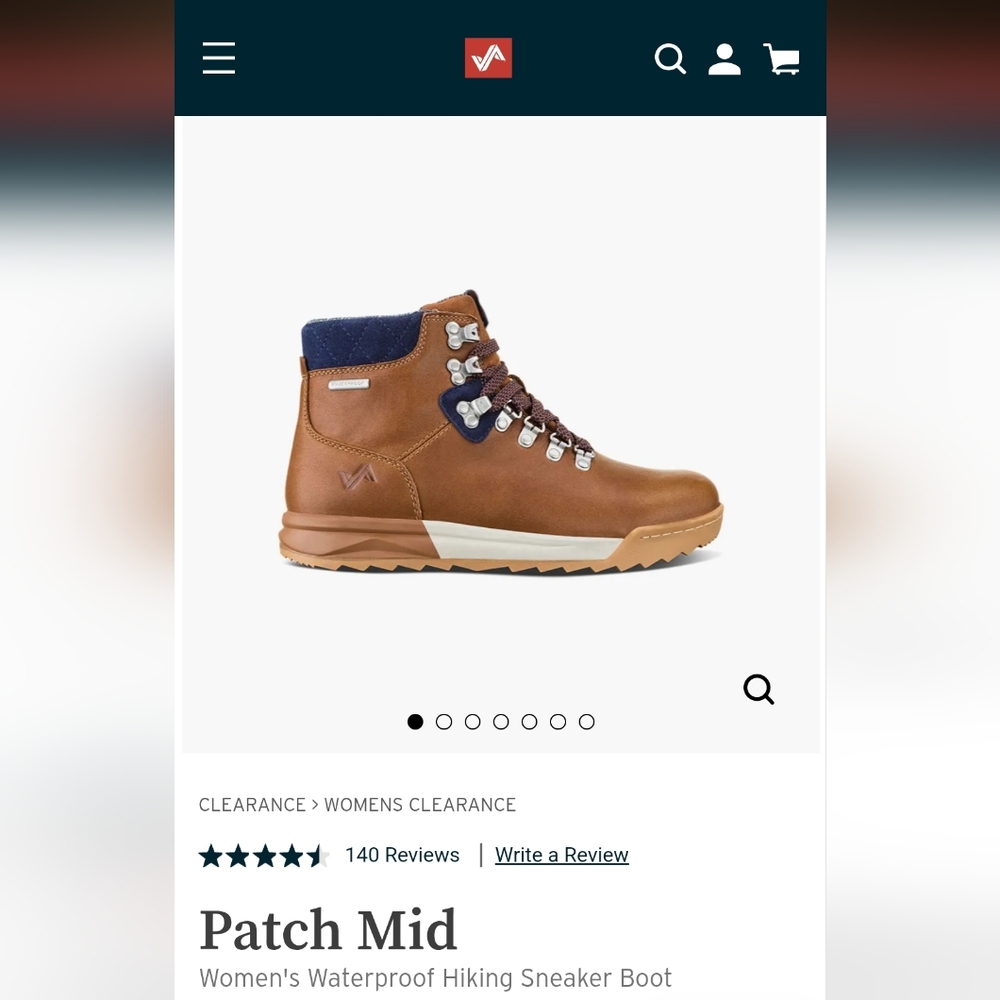 Brown Hiking Boots with Blue Accents - Picture 4 of 4